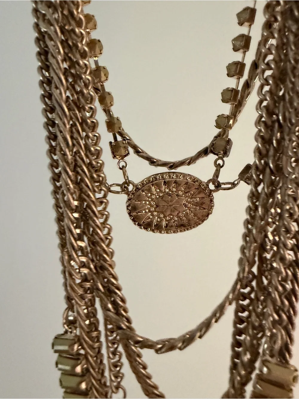 Free People Multi Strand Boho Statement Necklace